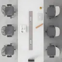 Morden Simple White Conference Table - Maoters thumbnail 7