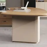 Modern Curved L-Shaped Executive Office Desk - Maoters thumbnail 11