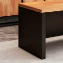 Industrial-Style Solid Wood Executive Desk - Maoters thumbnail 10