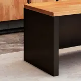 Industrial-Style Solid Wood Executive Desk - Maoters thumbnail 10