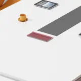 Large Rectangular White Lacquered Conference Table – Maoters thumbnail 10