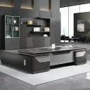 Modern Executive L-Shape Office Desk - Maoters thumbnail 1