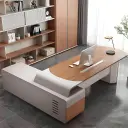 Simple Modern High-Grade Office Desk - Maoters thumbnail 1
