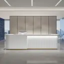 Corporate Lobby Textured Reception Desk - Maoters thumbnail 1
