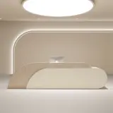 Stylish Curved Cashier Counter For Beauty Salons thumbnail 1