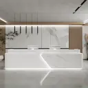 Modern LED Corporate Lobby Reception Desk – Maoters thumbnail 1
