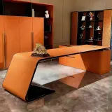 Italian Style Executive Computer Desk - Maoters thumbnail 1