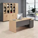 L-Shape Corner Executive Office Desk - Maoters thumbnail 1