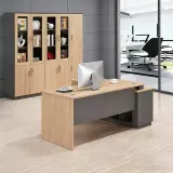 L-Shape Corner Executive Office Desk - Maoters thumbnail 1