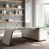 Curved Luxury Manager Desk - Maoters thumbnail 1