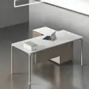 Minimalist Light Office Executive Desk - Maoters thumbnail 1