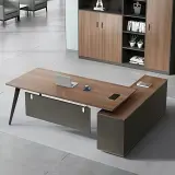 L-Shaped Executive Manager Desk - Maoters thumbnail 1