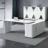 Office Contemporary Sleek Executive Desk - Maoters thumbnail 1