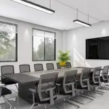 Modern Minimalist Rectangular Conference Table - Maoters thumbnail 2