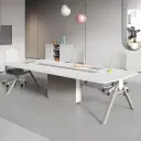 Morden Simple White Conference Table - Maoters thumbnail 3