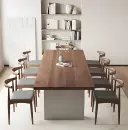 Minimalist Modern Wood Conference Table for Office Boardroom - Maoters thumbnail 3