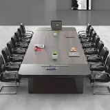 Office Boardroom Rounded Edge Meeting Table - Maoters thumbnail 3