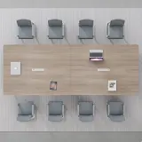 Modern Simplistic Long Conference Table – Maoters thumbnail 3