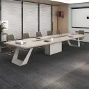 Modern Light Luxury Lacquer Conference Table thumbnail 3