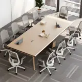 High-rise Minimal Office Conference Table - Maoters thumbnail 3