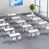 Training Room Modular White Conference Table - Maoters thumbnail 4