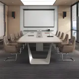 Modern Light Luxury Lacquer Conference Table thumbnail 4