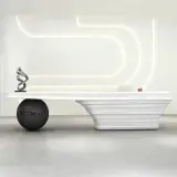 Modern Lacquer Reception Desk - Maoters thumbnail 2