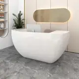 Compact U Cut Curved Reception Desk - Maoters thumbnail 3