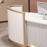 Luxury Curved Beauty Reception Desk - Maoters thumbnail 9
