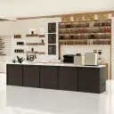 Coffee Shop Checkout Counter Vintage Industrial Style Bar thumbnail 2
