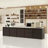Coffee Shop Checkout Counter Vintage Industrial Style Bar thumbnail 2
