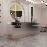 Long Straight Shape Reception Desk - Maoters thumbnail 1