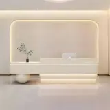 Modern Lacquer Reception Desk – Hotel & Boutique Counter thumbnail 1