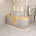 Boutique Curved LED Front Desk - Maoters thumbnail 2