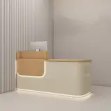 Two Tone Rounded Corner Retail Front Desk - Maoters thumbnail 2