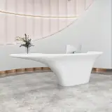 Unique Flared Curved Reception Desk - Maoters thumbnail 3