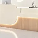 Soft Curve Two Tone Office Front Desk - Maoters thumbnail 11