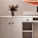 Curved Gold Trim LED Reception Desk - Maoters thumbnail 10