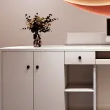 Curved Gold Trim LED Reception Desk - Maoters thumbnail 10