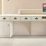 Modern Office Lobby Curved Reception Desk – Maoters thumbnail 10