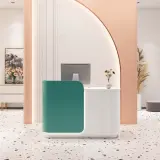 Compact Boutique Fluted Reception Counter - Maoters thumbnail 1