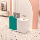 Compact Boutique Fluted Reception Counter - Maoters thumbnail 3