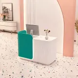 Compact Boutique Fluted Reception Counter - Maoters thumbnail 3