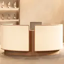 Curved Salon Reception Desk – Beauty & Boutique Counter thumbnail 3