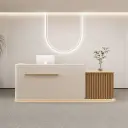 Modern Wooden Lobby Desk - Maoters thumbnail 1