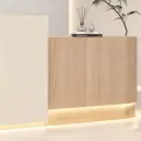 Soft Rounded Dual Tone Lobby Front Desk - Maoters thumbnail 9