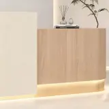 Soft Rounded Dual Tone Lobby Front Desk - Maoters thumbnail 9