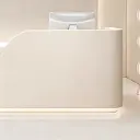 Minimal Two Material Curved Front Desk - Maoters thumbnail 8
