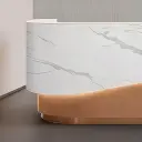 Modern Curved Luxury Reception Desk - Maoters thumbnail 8
