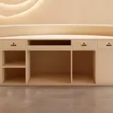 Modern Curved Beauty Reception Desk - Maoters thumbnail 9